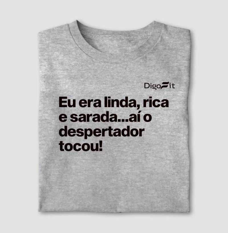 CAMISETA ACADEMIA LINDA RICA E SARADA