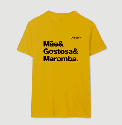 CAMISETA ACADEMIA MÃE GOSTOSA E MAROMBA