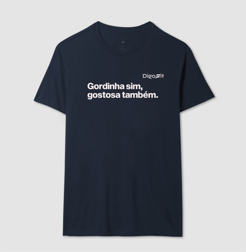 CAMISETA ACADEMIA GORDINHA SIM GOSTOSA TAMBÉM