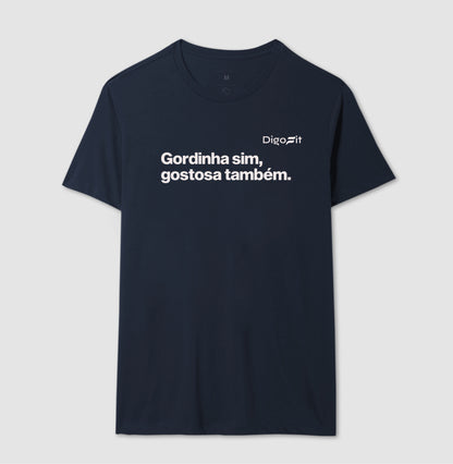 CAMISETA ACADEMIA GORDINHA SIM GOSTOSA TAMBÉM