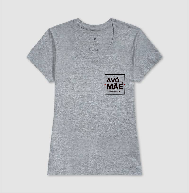 CAMISETA AVÓ É MÃE AO QUADRADO