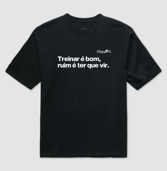OVERSIZED ACADEMIA TREINAR É BOM RUIM É TER QUE VIR