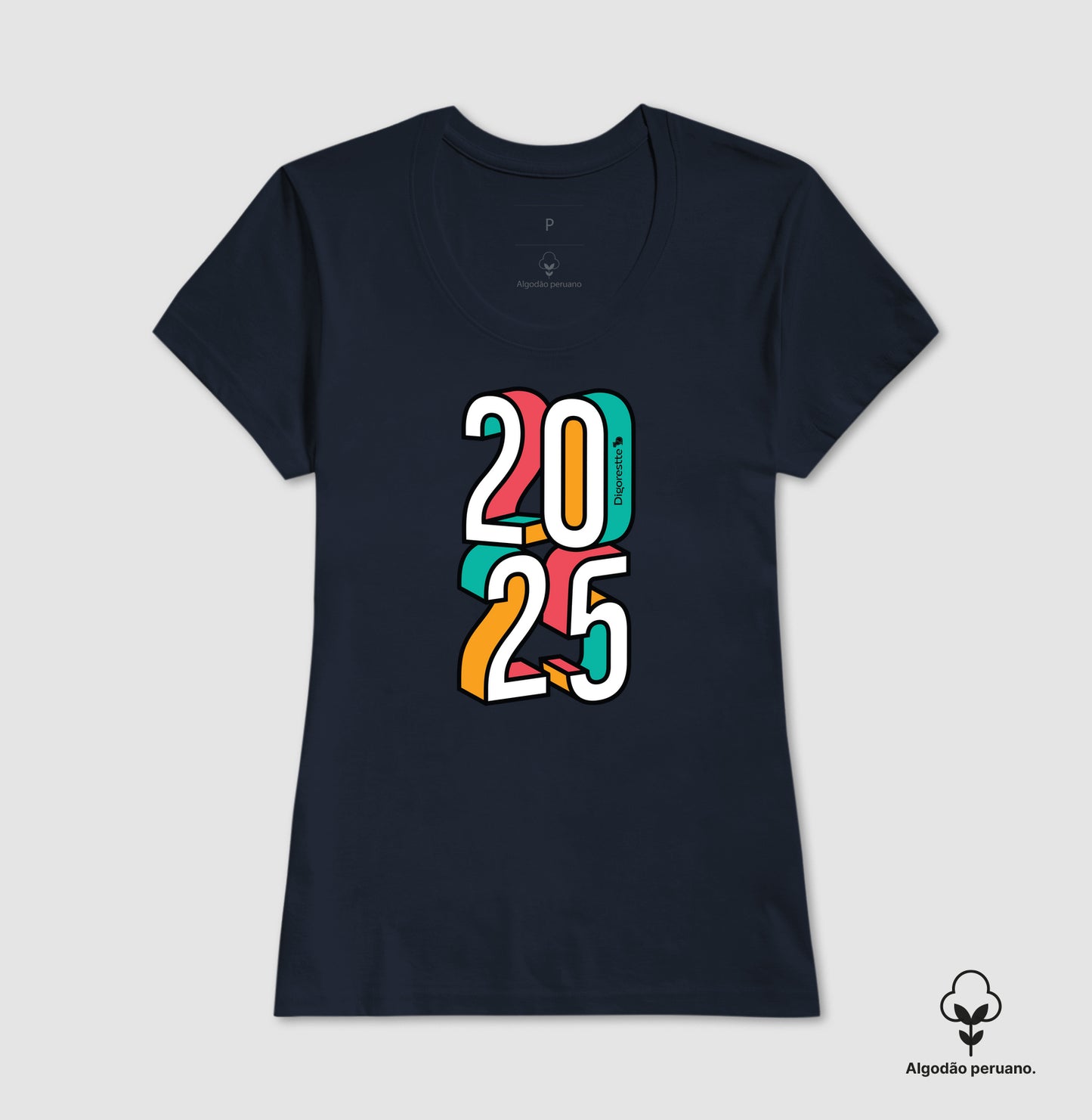 CAMISETA ALGODÃO PERUANO ANO NOVO 2025