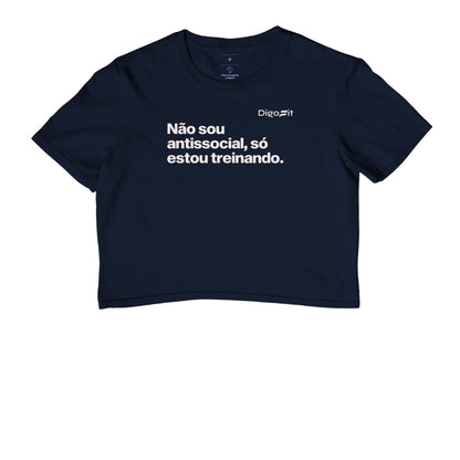 CROPPED ACADEMIA NÃO SOU ANTISSOCIAL SÓ ESTOU TREINANDO