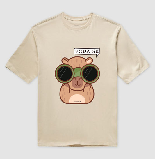 CAMISETA OVERSIZED CAPIVARA ESTRESSADA