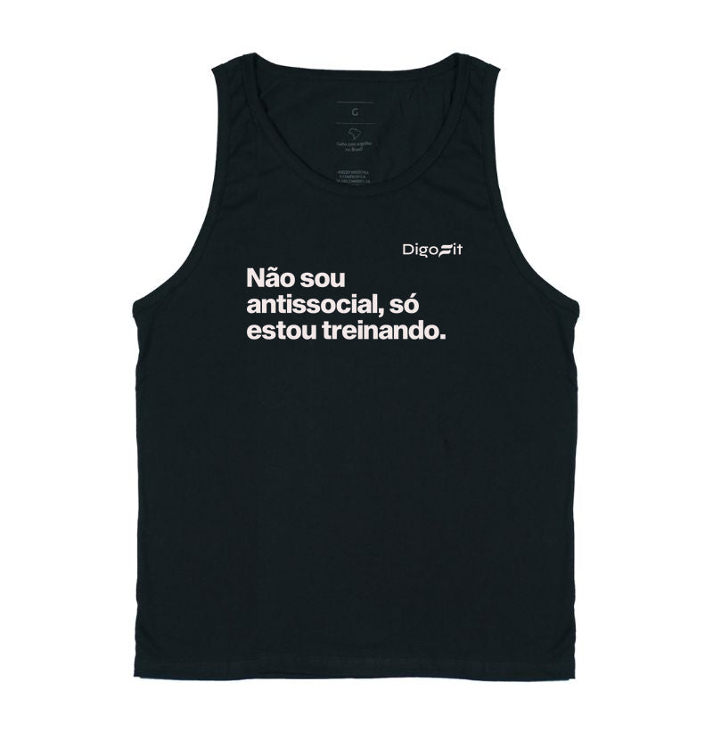 REGATA ACADEMIA NÃO SOU ANTISSOCIAL SÓ ESTOU TREINANDO