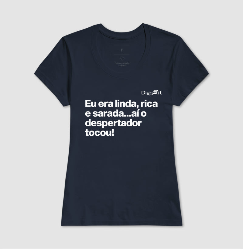 CAMISETA ACADEMIA LINDA RICA E SARADA
