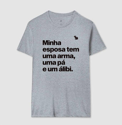 CAMISETA ESPOSA COM ÁLIBI