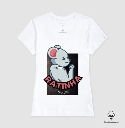 CAMISETA ALGODÃO PERUANO ACADEMIA RATINHA