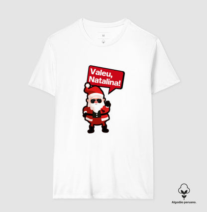 CAMISETA ALGODÃO PERUANO NATAL VALEU NATALIANA
