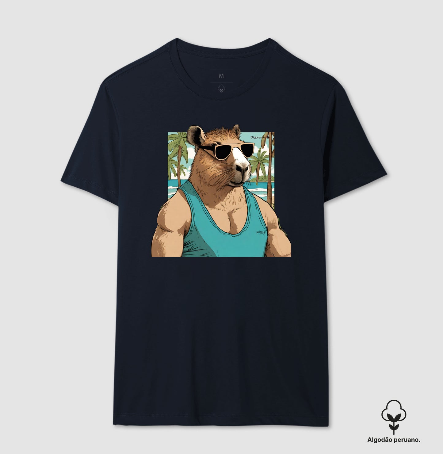 CAMISETA ALGODÃO PERUANO CAPYBARA SUN