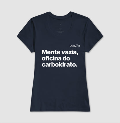 CAMISETA ACADEMIA MENTE VAZIA OFICINA DO CARBOIDRATO