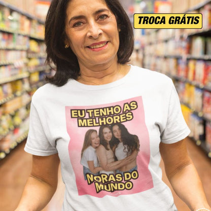 CAMISETA PERSONALIZADA COM FOTO - GENRO / NORA