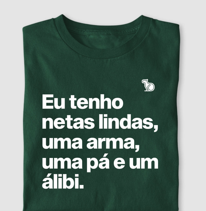 CAMISETA AVÔ COM ÁLIBI - NETA/NETAS