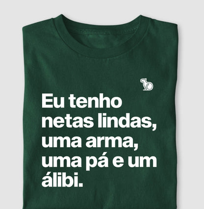 CAMISETA AVÔ COM ÁLIBI - NETA/NETAS