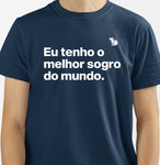 CAMISETA EU TENHO O MELHOR SOGRO DO MUNDO