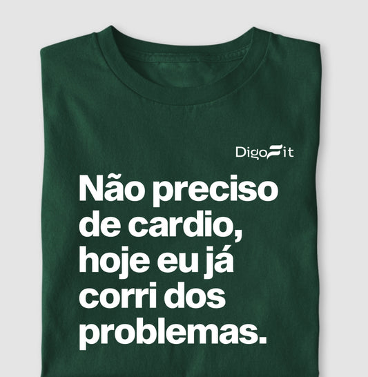 CAMISETA ACADEMIA HOJE EU CORRI DOS PROBLEMAS