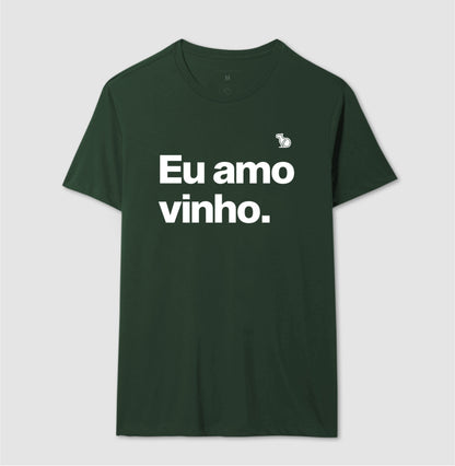 CAMISETA CASAL EU AMO VINHO