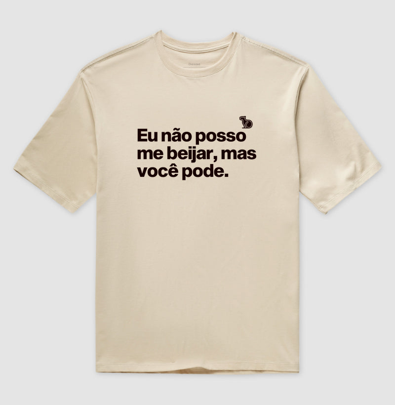 CAMISETA OVERSIZED CARNAVAL VOCÊ PODE ME BEIJAR