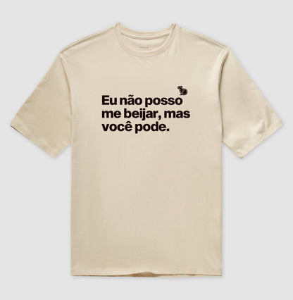 CAMISETA OVERSIZED CARNAVAL VOCÊ PODE ME BEIJAR