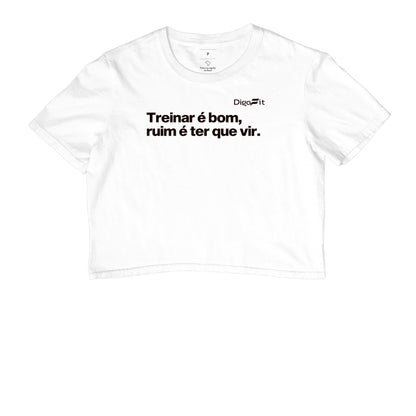 CROPPED ACADEMIA TREINAR É BOM RUIM É TER QUE VIR