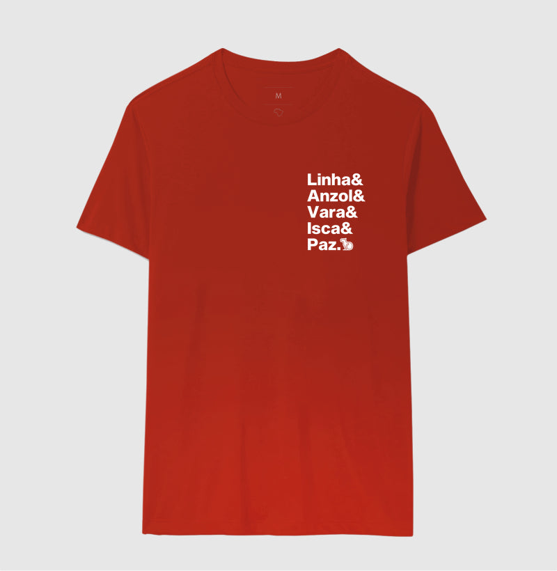 CAMISETA LINHA ANZOL VARA ISCA E PAZ