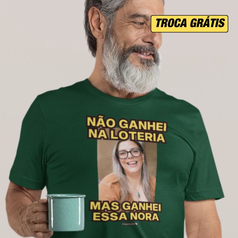CAMISETA PERSONALIZADA COM FOTO - GENRO / NORA