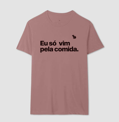 CAMISETA CASAL SÓ VIM PELA COMIDA