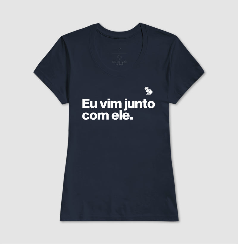 CAMISETA CASAL EU VIM JUNTO COM ELE