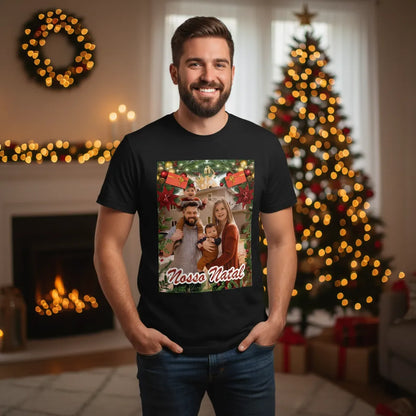 CAMISETA PERSONALIZADA NATAL MOLDURAS FOTOS