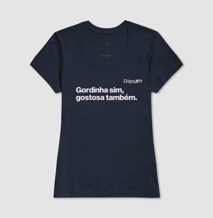 CAMISETA ACADEMIA GORDINHA SIM GOSTOSA TAMBÉM