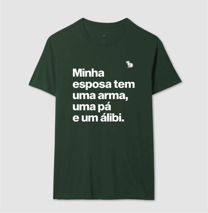 CAMISETA ESPOSA COM ÁLIBI