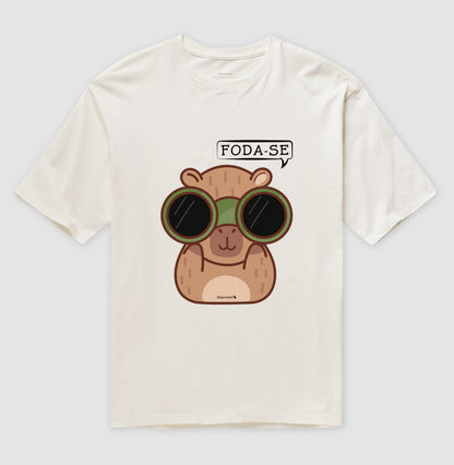 CAMISETA OVERSIZED CAPIVARA ESTRESSADA