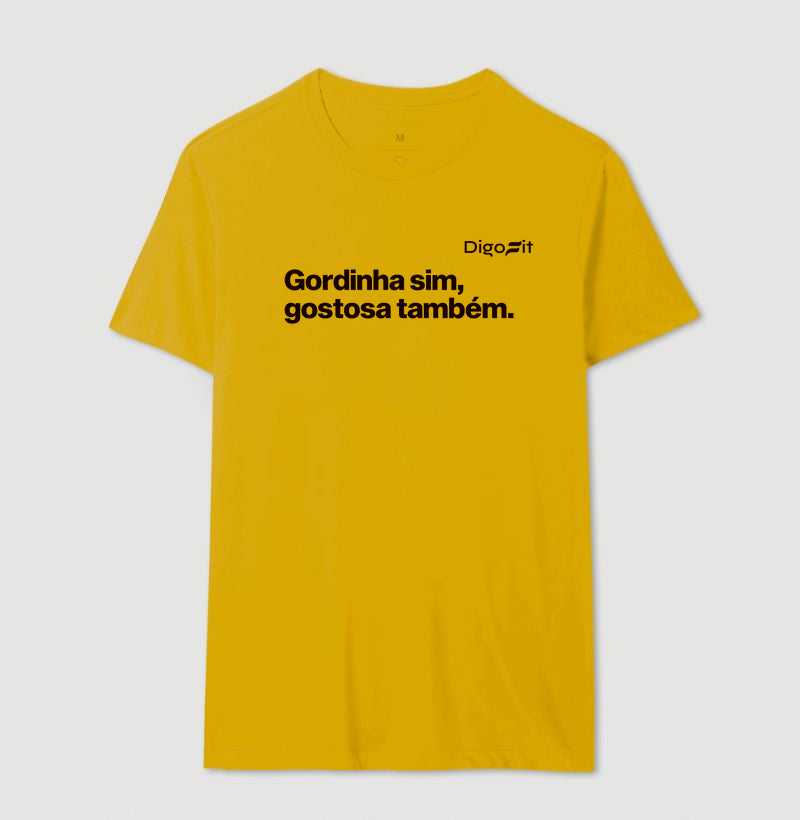 CAMISETA ACADEMIA GORDINHA SIM GOSTOSA TAMBÉM