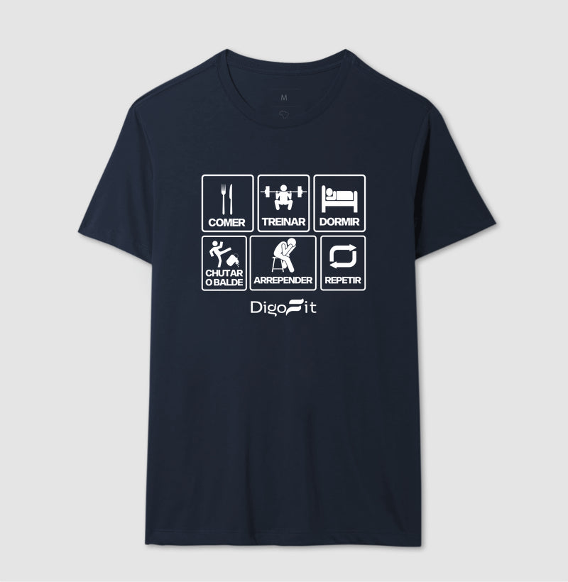 CAMISETA ACADEMIA CHUTANDO O BALDE