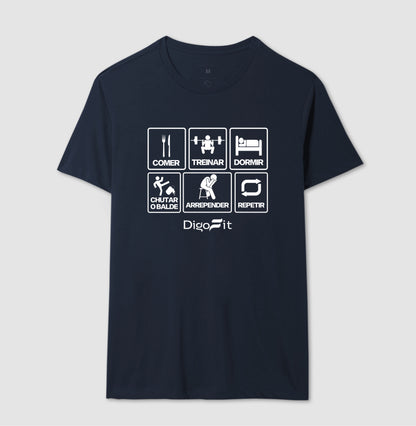 CAMISETA ACADEMIA CHUTANDO O BALDE