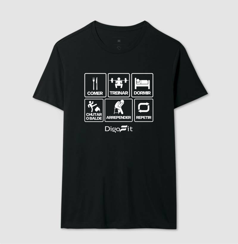 CAMISETA ACADEMIA CHUTANDO O BALDE