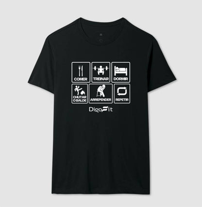 CAMISETA ACADEMIA CHUTANDO O BALDE