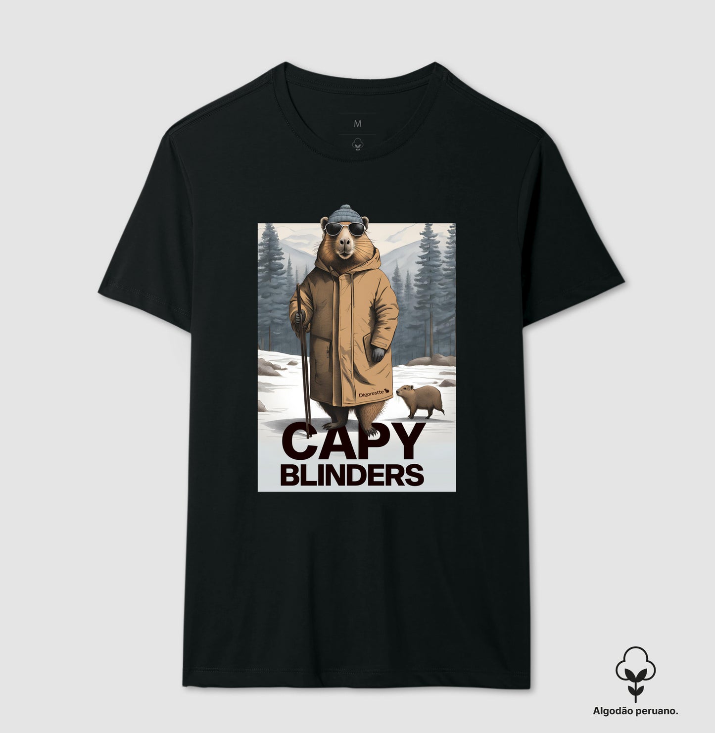 CAMISETA ALGODÃO PERUANO CAPY BLINDERS