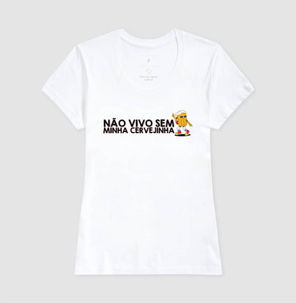 CAMISETA CASAL NÃO VIVO SEM CERVEJINHA
