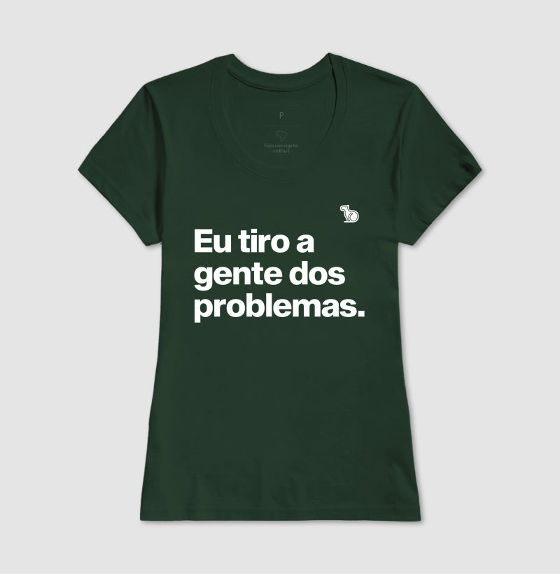 CAMISETA CASAL EU TIRO A GENTE DOS PROBLEMAS
