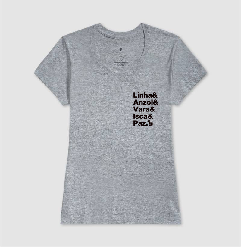 CAMISETA LINHA ANZOL VARA ISCA E PAZ