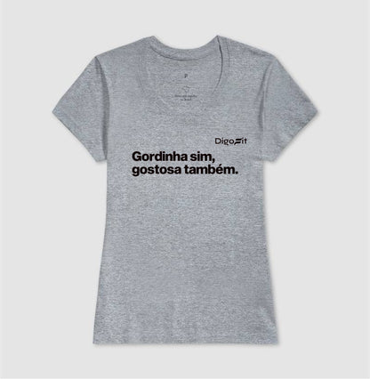 CAMISETA ACADEMIA GORDINHA SIM GOSTOSA TAMBÉM
