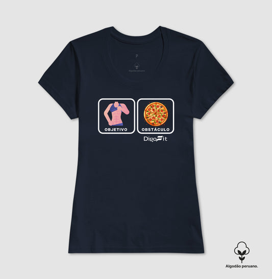 CAMISETA ALGODÃO PERUANO ACADEMIA OBJETIVO X OBSTÁCULO