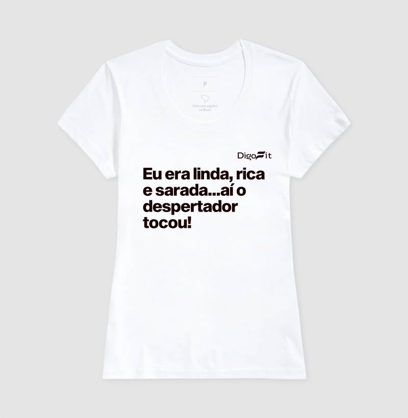 CAMISETA ACADEMIA LINDA RICA E SARADA