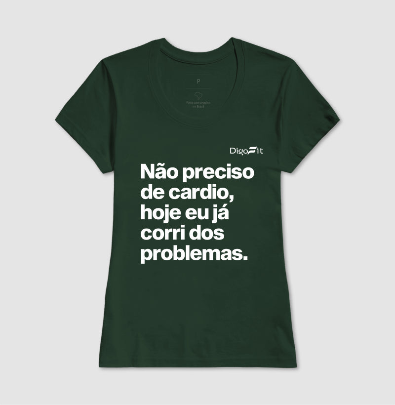 CAMISETA ACADEMIA HOJE EU CORRI DOS PROBLEMAS