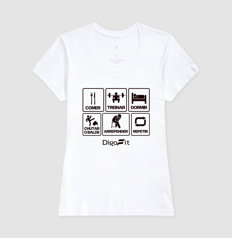 CAMISETA ACADEMIA CHUTANDO O BALDE