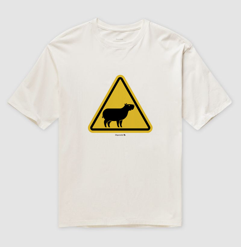 CAMISETA / PRIME / OVERSIZED CUIDADO CAPIVARA