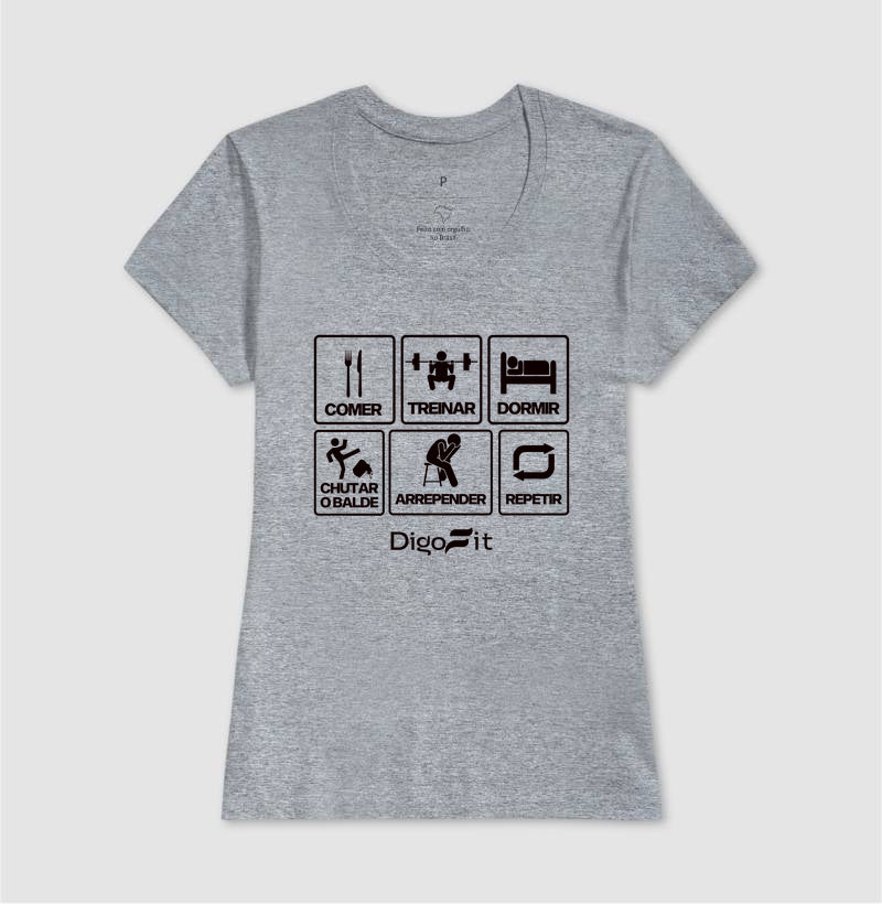 CAMISETA ACADEMIA CHUTANDO O BALDE