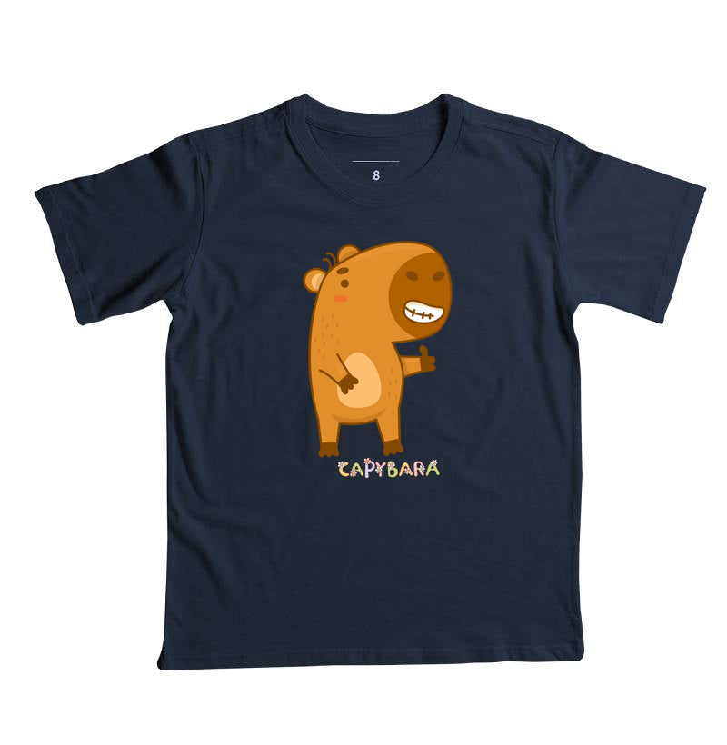 CAMISETA INFANTIL CAPIVARA FELIZ